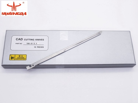 Cuchillo auto 186*8*2.3m m de la cuchilla del cortador del acero de aleación para el cortador de Shima Seiki/Yin